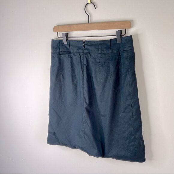 Akris Punto Navy Cotton Mini Skirt size 8 - Picture 5 of 9
